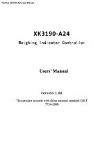 XK3190-A24 user